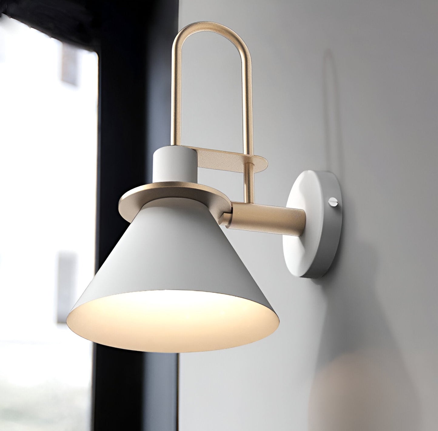 Contemporary Brass LED Wall Lamp