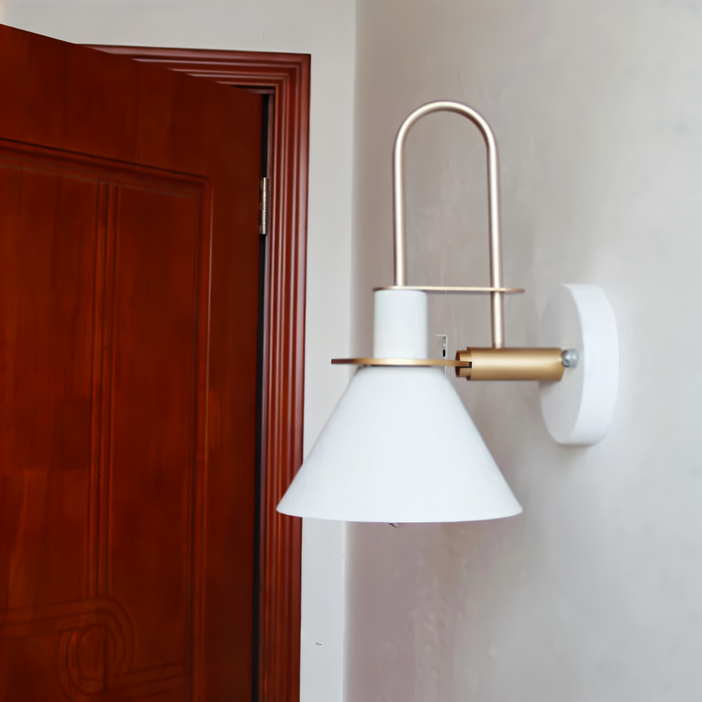 Contemporary Brass LED Wall Lamp