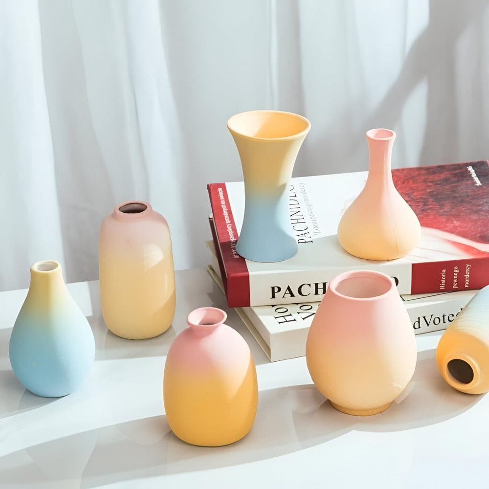 Soft Pink Ceramic Home Decor Vase