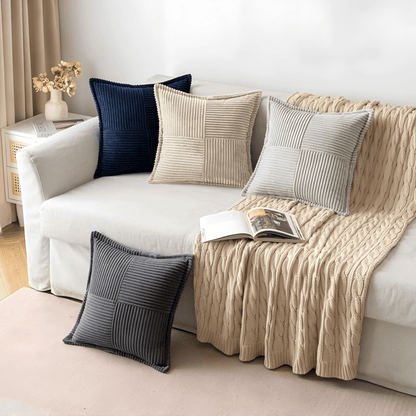 Water Resistant Synthetic Leather Pillow Cover