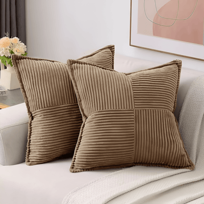 Water Resistant Synthetic Leather Pillow Cover
