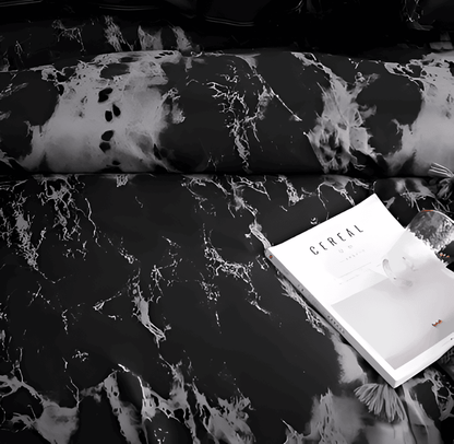 Luxurious 3-Piece Marble Pattern Bedding Set