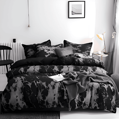 Luxurious 3-Piece Marble Pattern Bedding Set