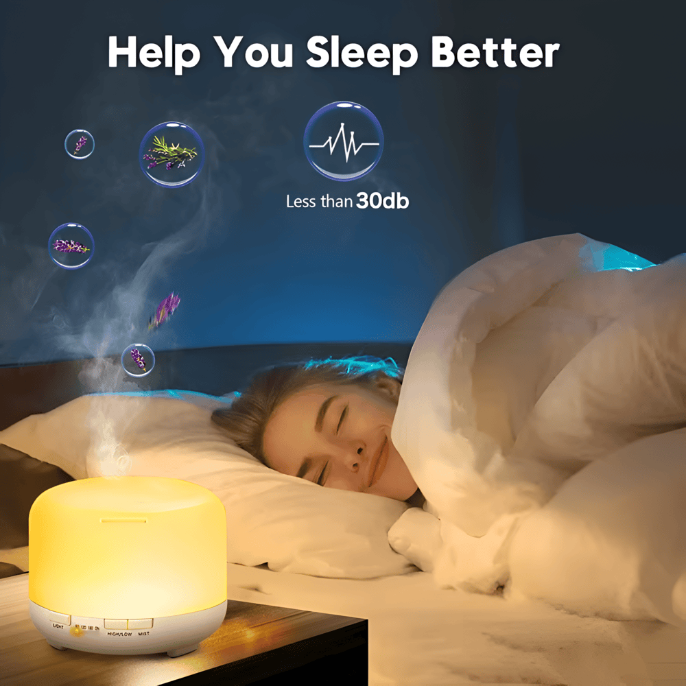 Portable Essential Oil Diffuser with Colorful LED