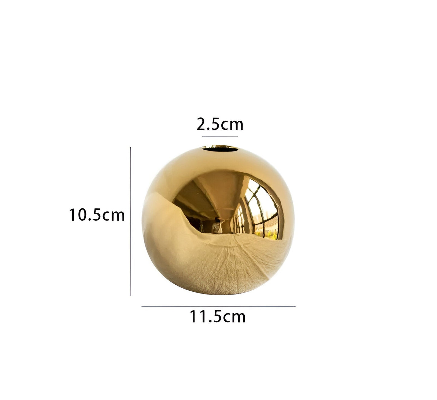 Elegant Gold Ceramic Vase