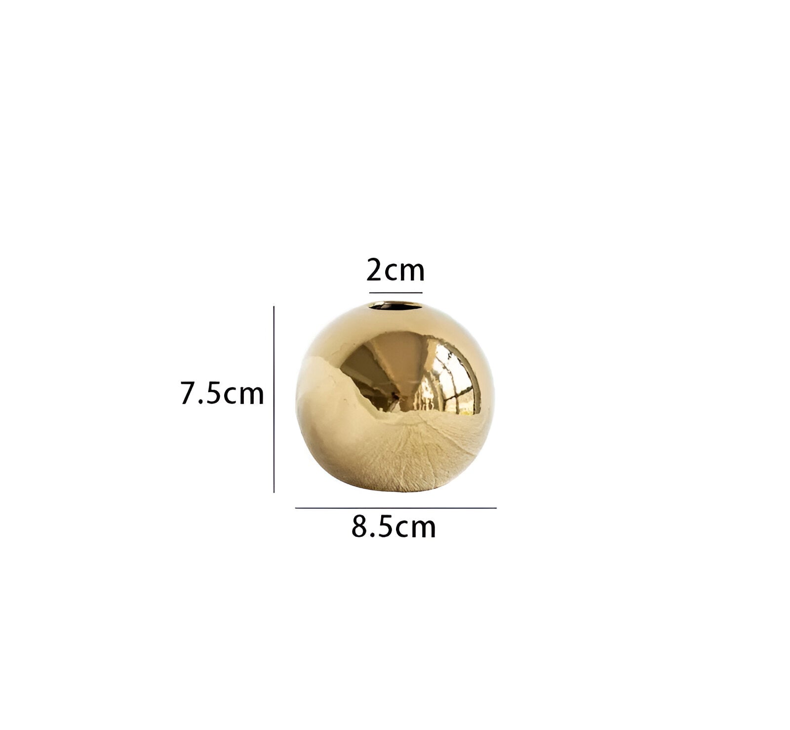 Elegant Gold Ceramic Vase - Luxicro
