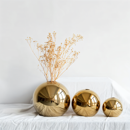 Elegant Gold Ceramic Vase