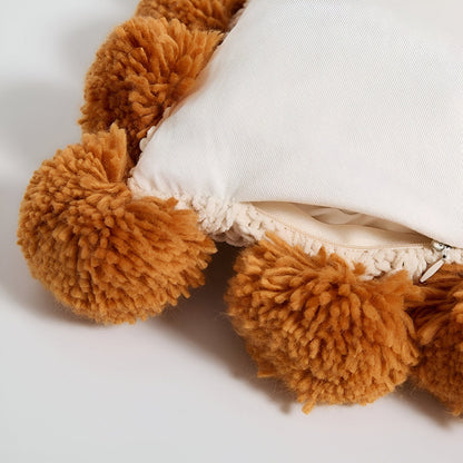 Soft Fringe Decorative Pillow Cover in Boho Chic Design