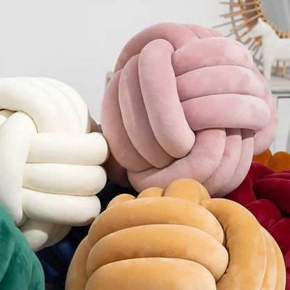Exquisite Handmade Circular Accent Pillow
