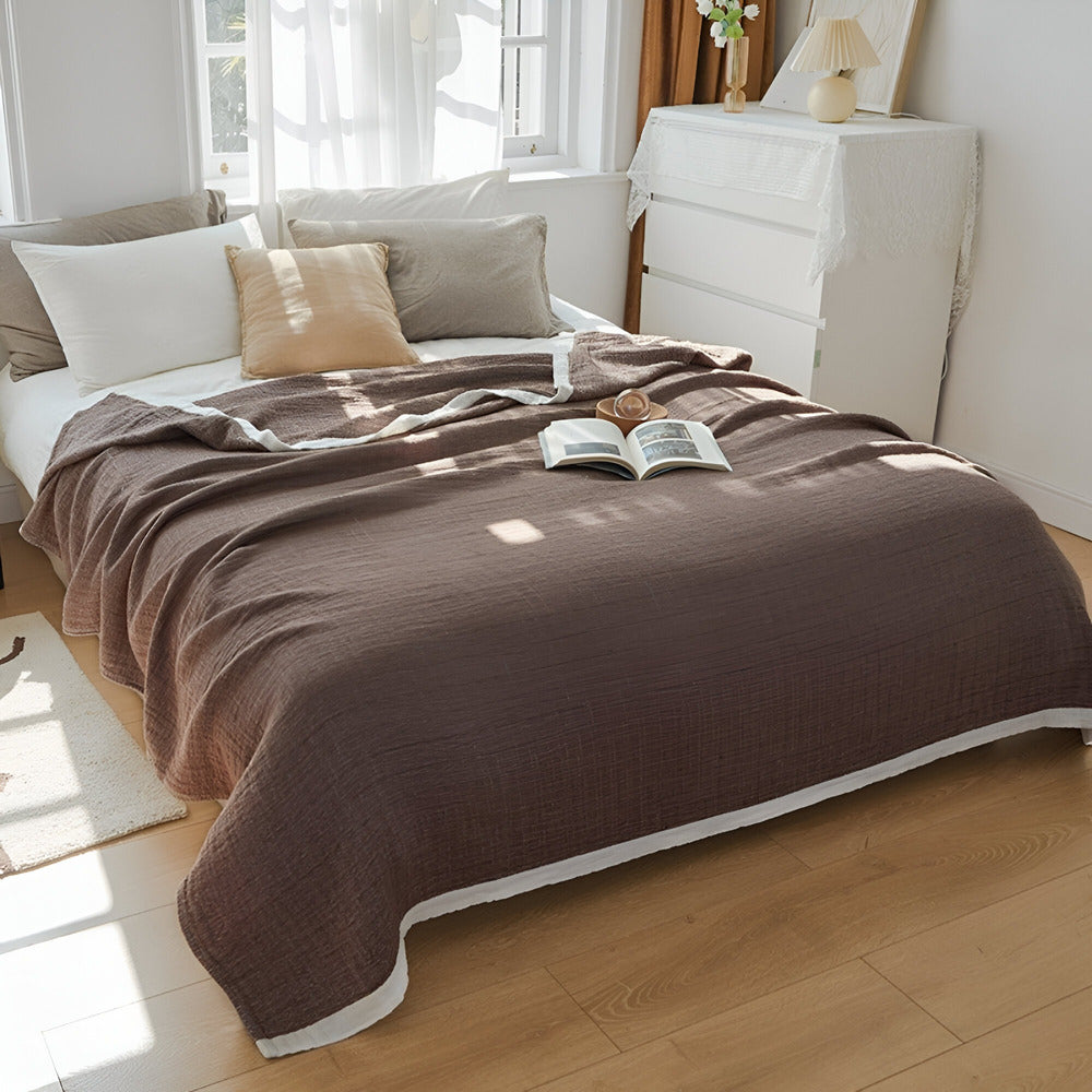 Soft Breathable Cotton Throw Blanket