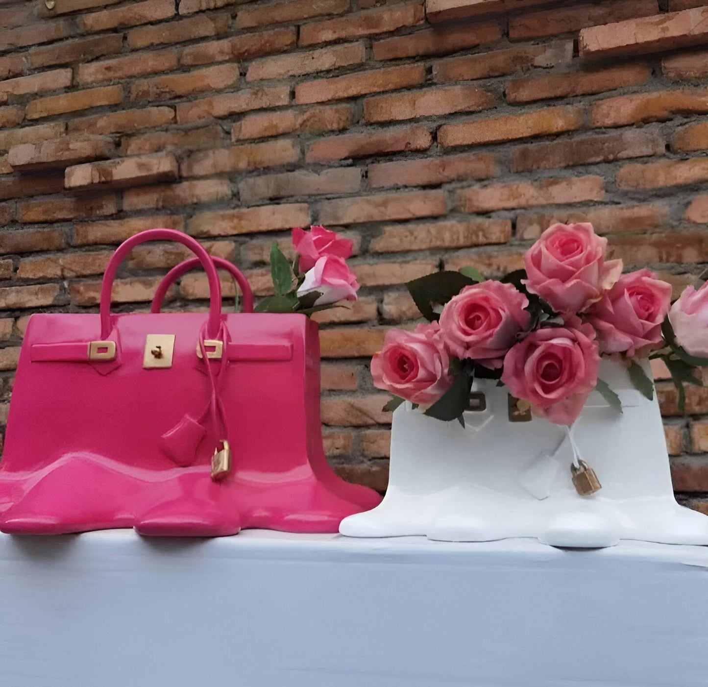 Stylish Handbag Resin Decorative Vase