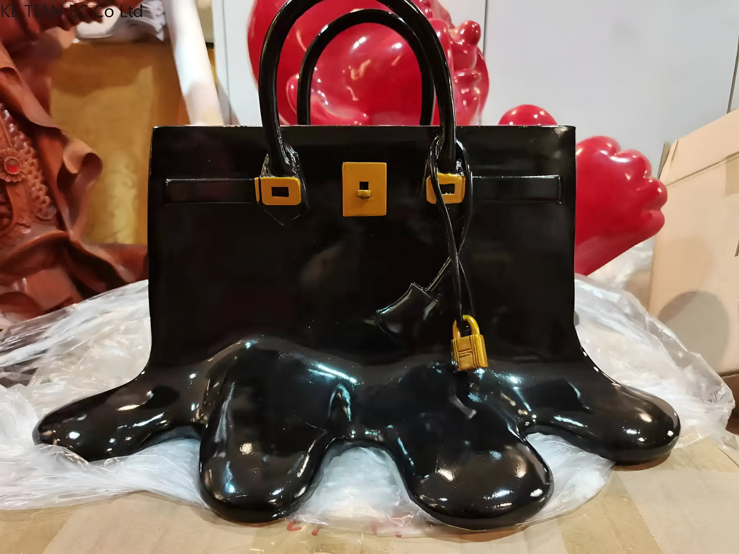 Stylish Handbag Resin Decorative Vase