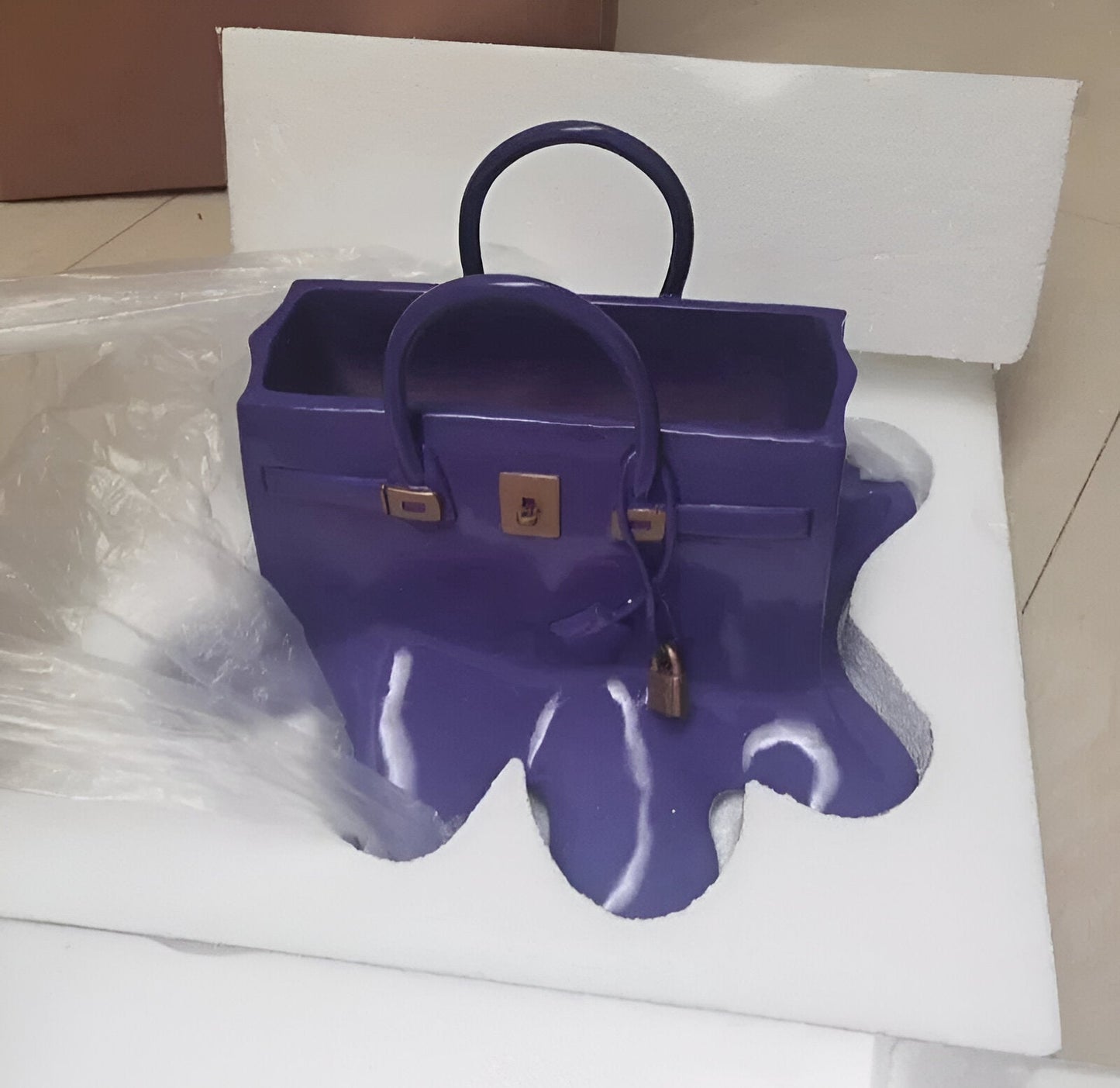 Stylish Handbag Resin Decorative Vase
