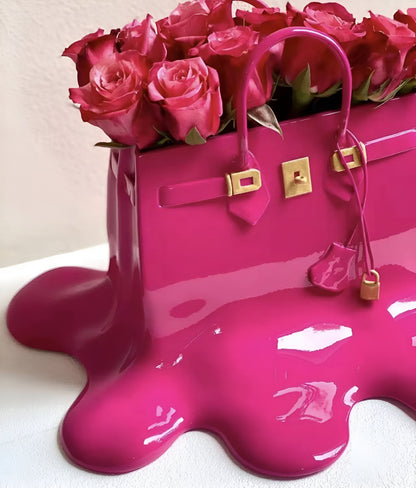 Stylish Handbag Resin Decorative Vase