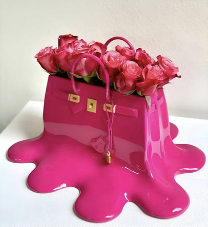 Stylish Handbag Resin Decorative Vase - Luxicro