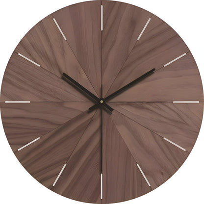 Rustic Wood Wall Clock - Classic Contemporary Style - Luxicro