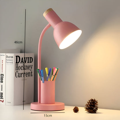 Compact Office Lamp with Pen Storage