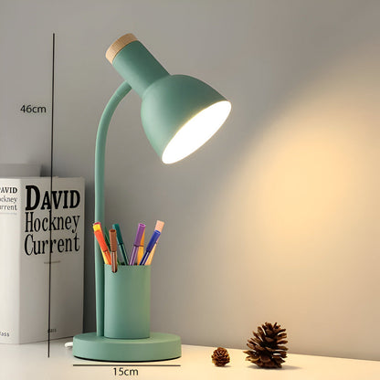 Compact Office Lamp with Pen Storage