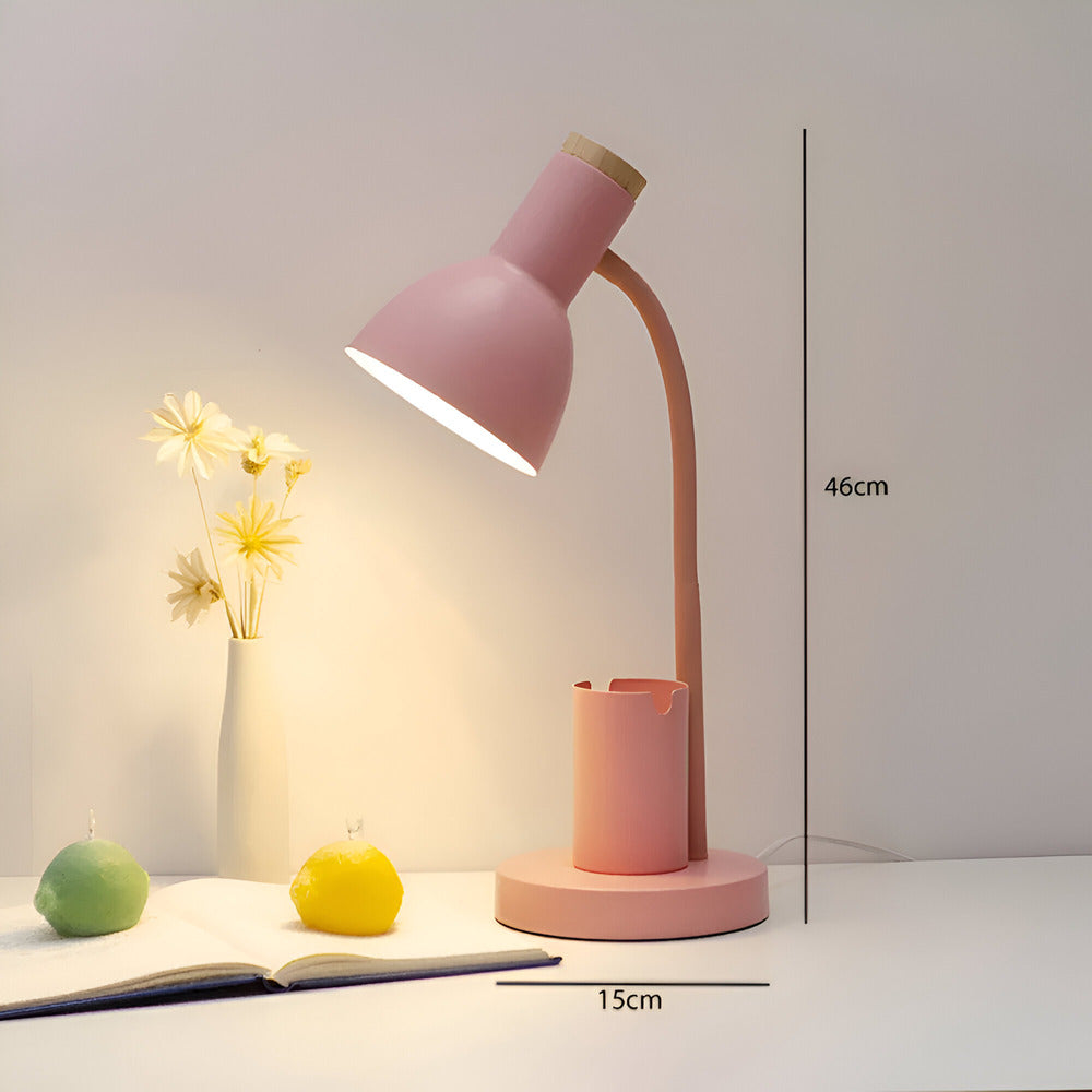 Compact Office Lamp with Pen Storage