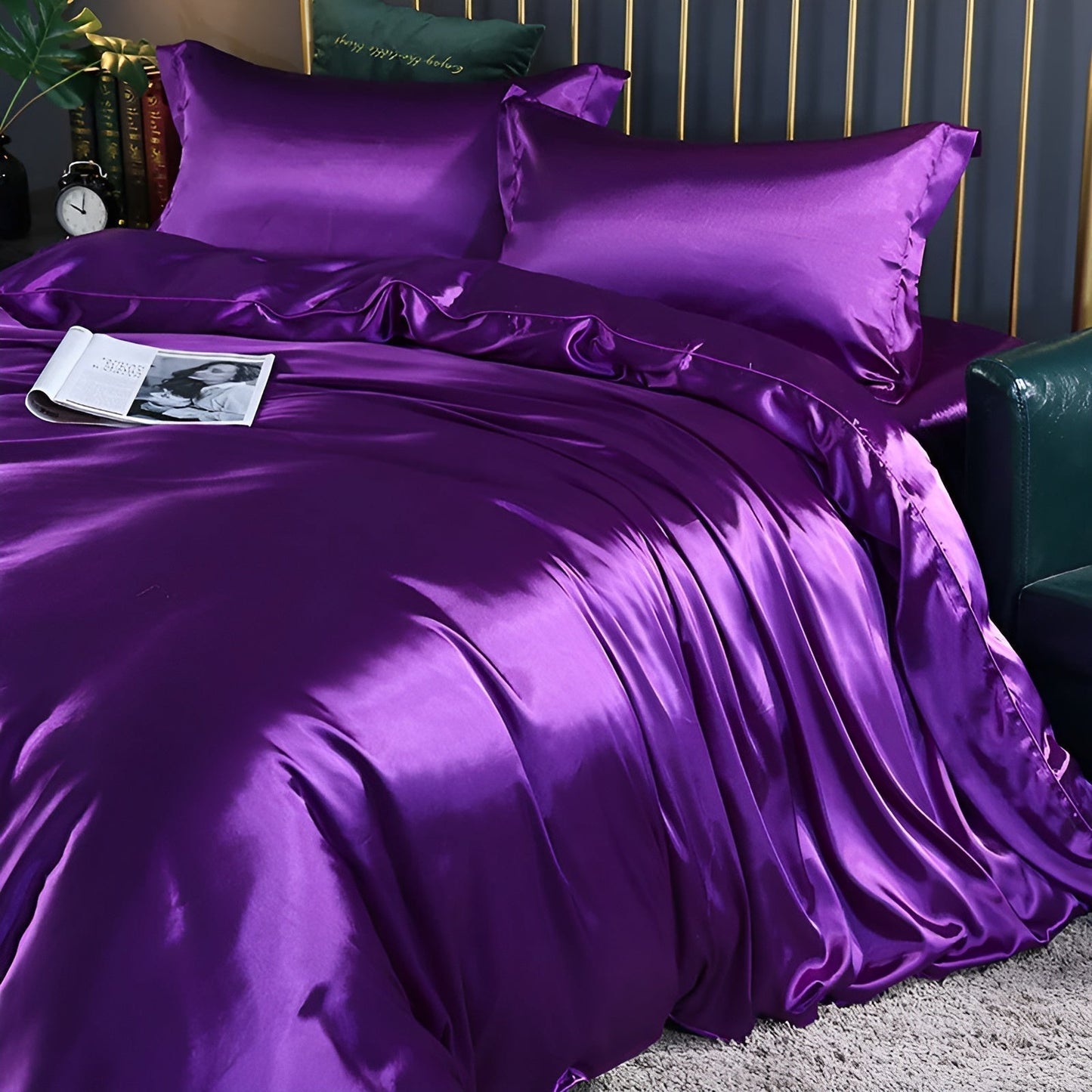 Luxurious Smooth Silk Bed Sheet Set