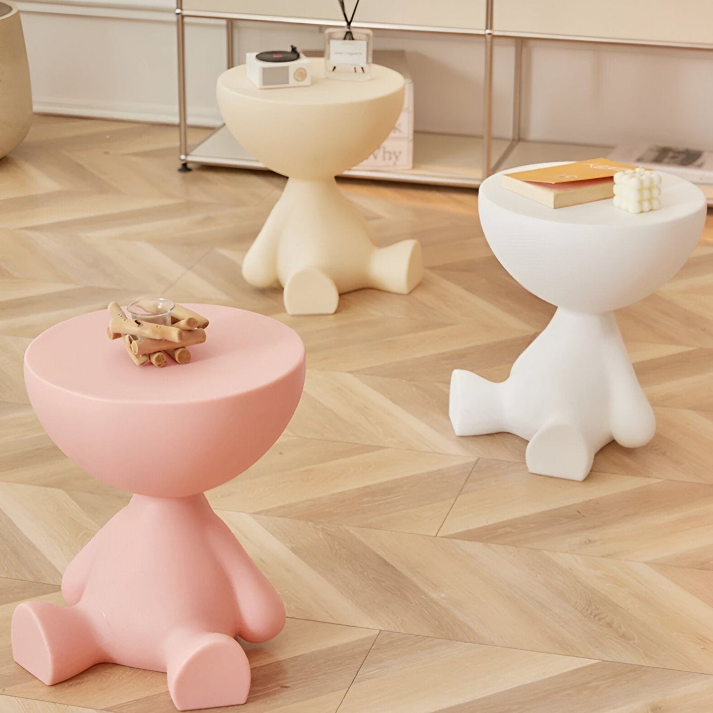 Stylish Round Wooden Coffee Table