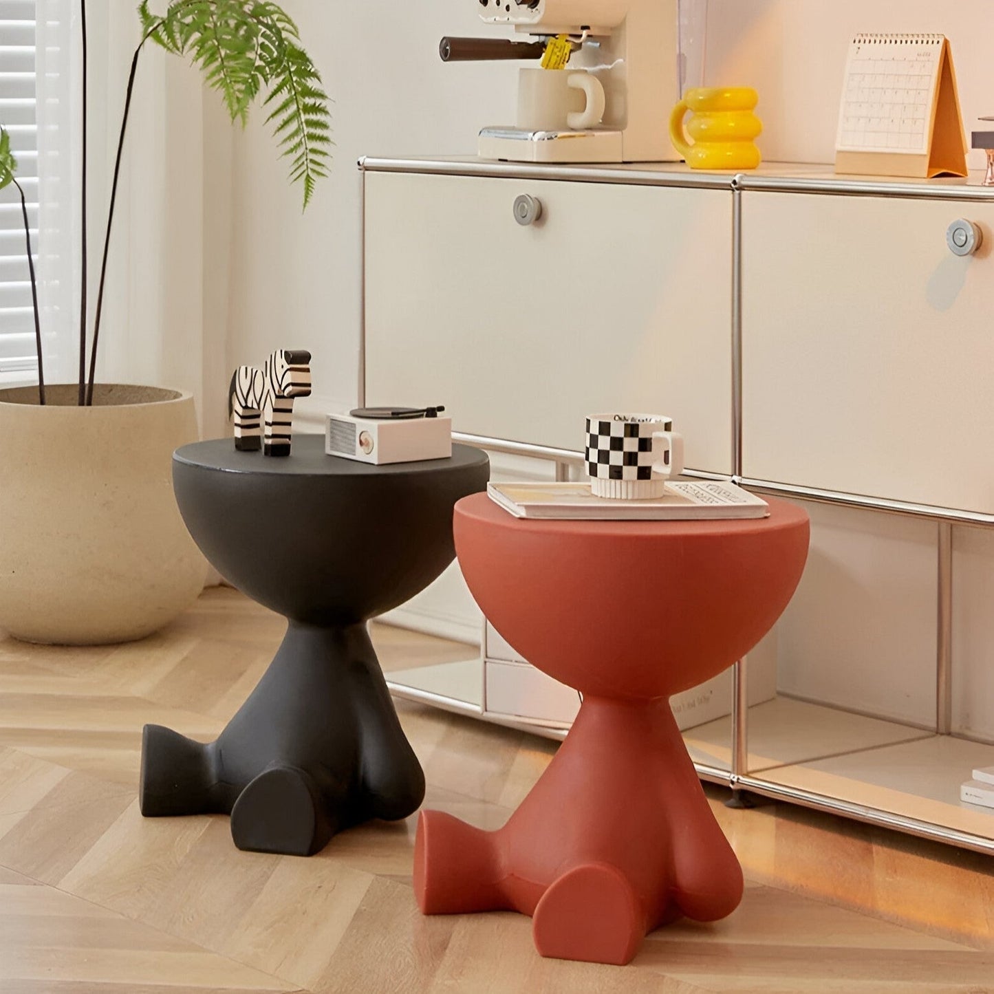 Stylish Round Wooden Coffee Table