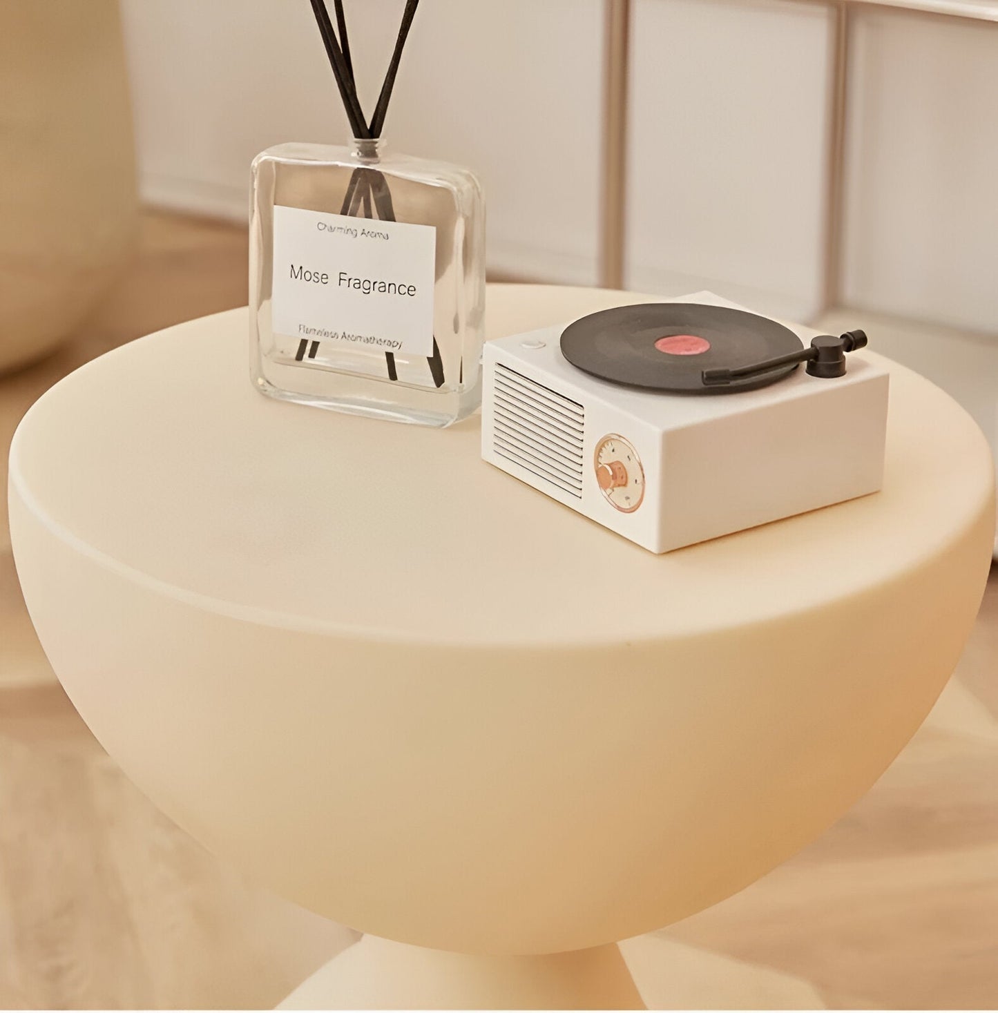 Stylish Round Wooden Coffee Table