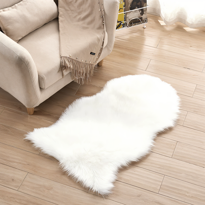Cozy Synthetic Fur Rug – Warm Faux Sheepskin Pad