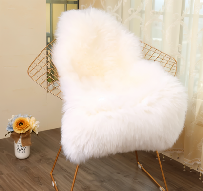 Cozy Synthetic Fur Rug – Warm Faux Sheepskin Pad - Luxicro