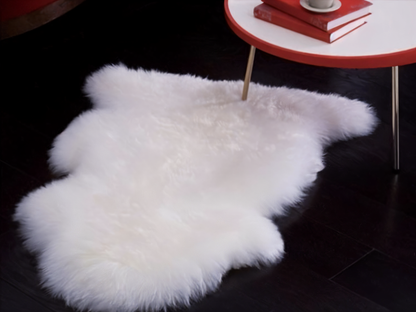 Cozy Synthetic Fur Rug – Warm Faux Sheepskin Pad