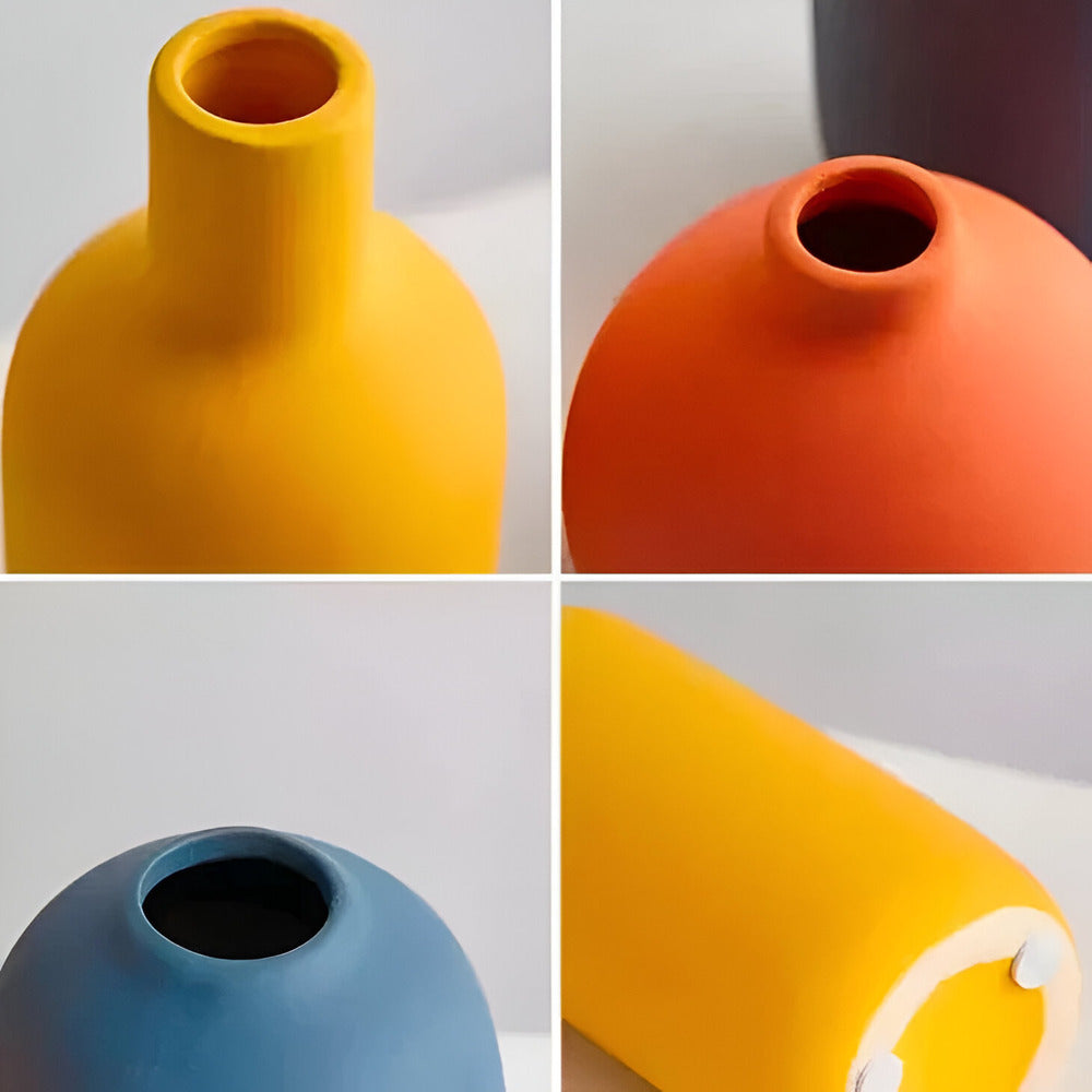 Elegant Pure Ceramic Flower Vase