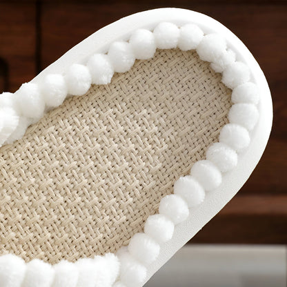 Cozy Fleece Lined Slippers with Velcro Strap