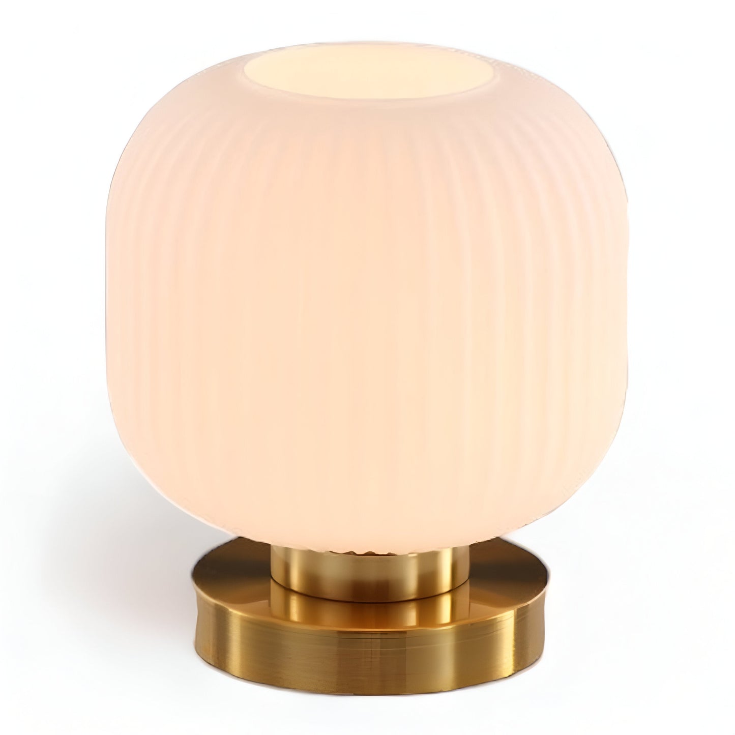 Simple Clear Table Lamp with Fabric Shade