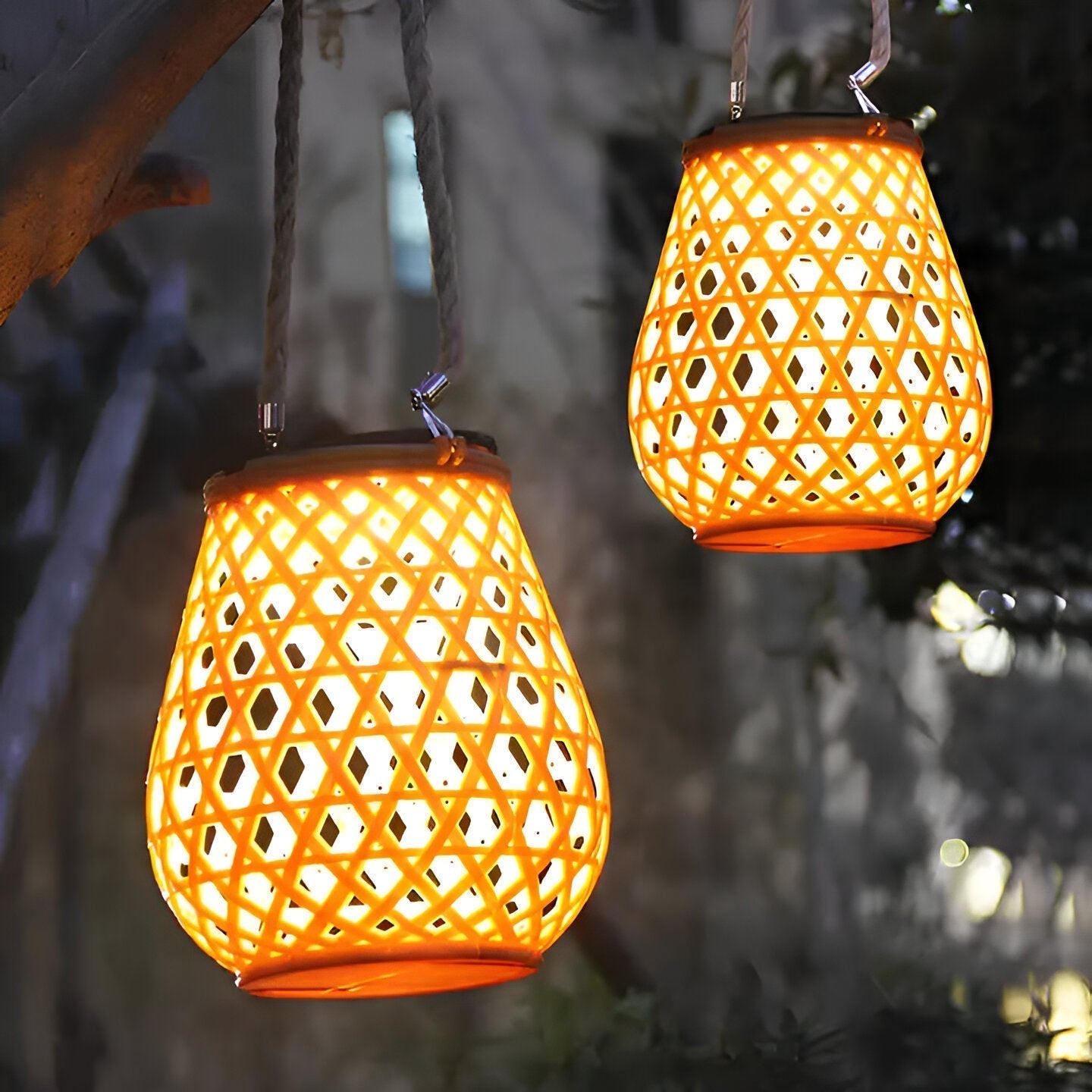 Eco Friendly Bamboo Solar Garden Light