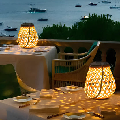 Eco Friendly Bamboo Solar Garden Light