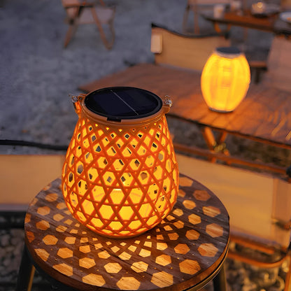Eco Friendly Bamboo Solar Garden Light - Luxicro