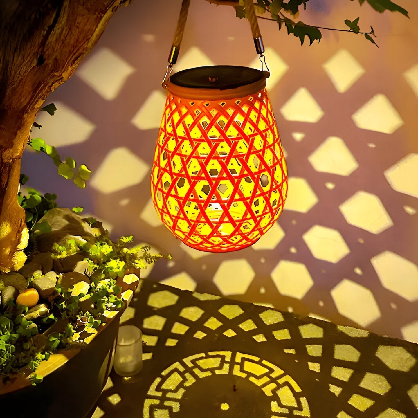 Eco Friendly Bamboo Solar Garden Light
