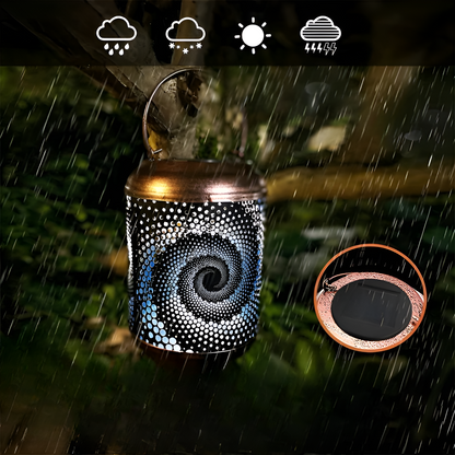 Outdoor Solar Spiral Projector Lamp