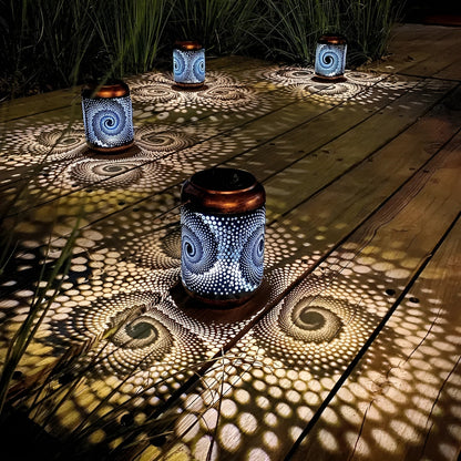 Outdoor Solar Spiral Projector Lamp - Luxicro