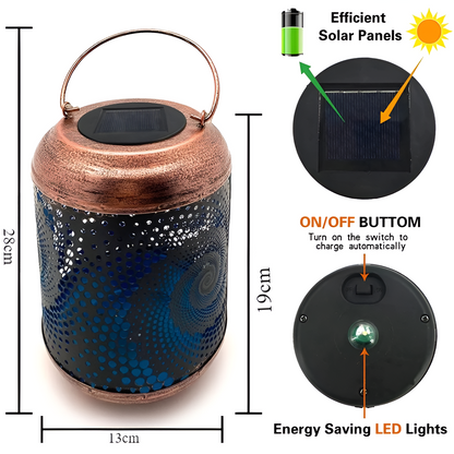 Outdoor Solar Spiral Projector Lamp