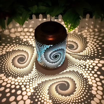 Outdoor Solar Spiral Projector Lamp