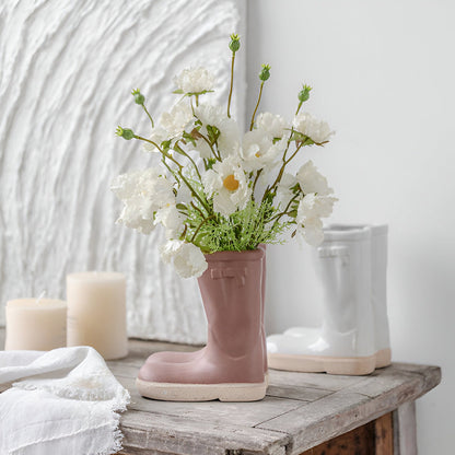 Country Western Ceramic Boot Vase