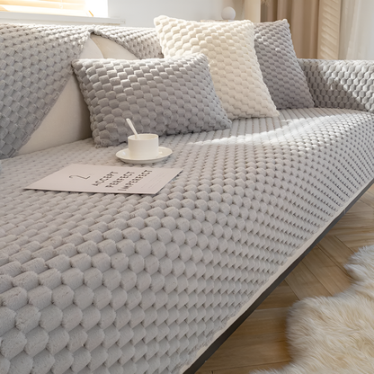 Soft Fabric Sofa Cover - Durable Water Resistant Protector