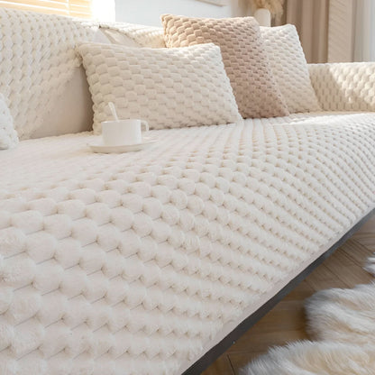 Soft Fabric Sofa Cover - Durable Water Resistant Protector
