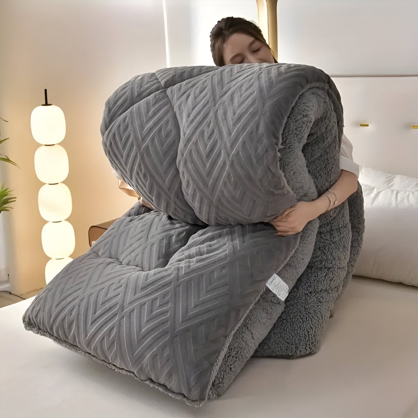 Luxurious Plush Bedding Duvet Cover Set