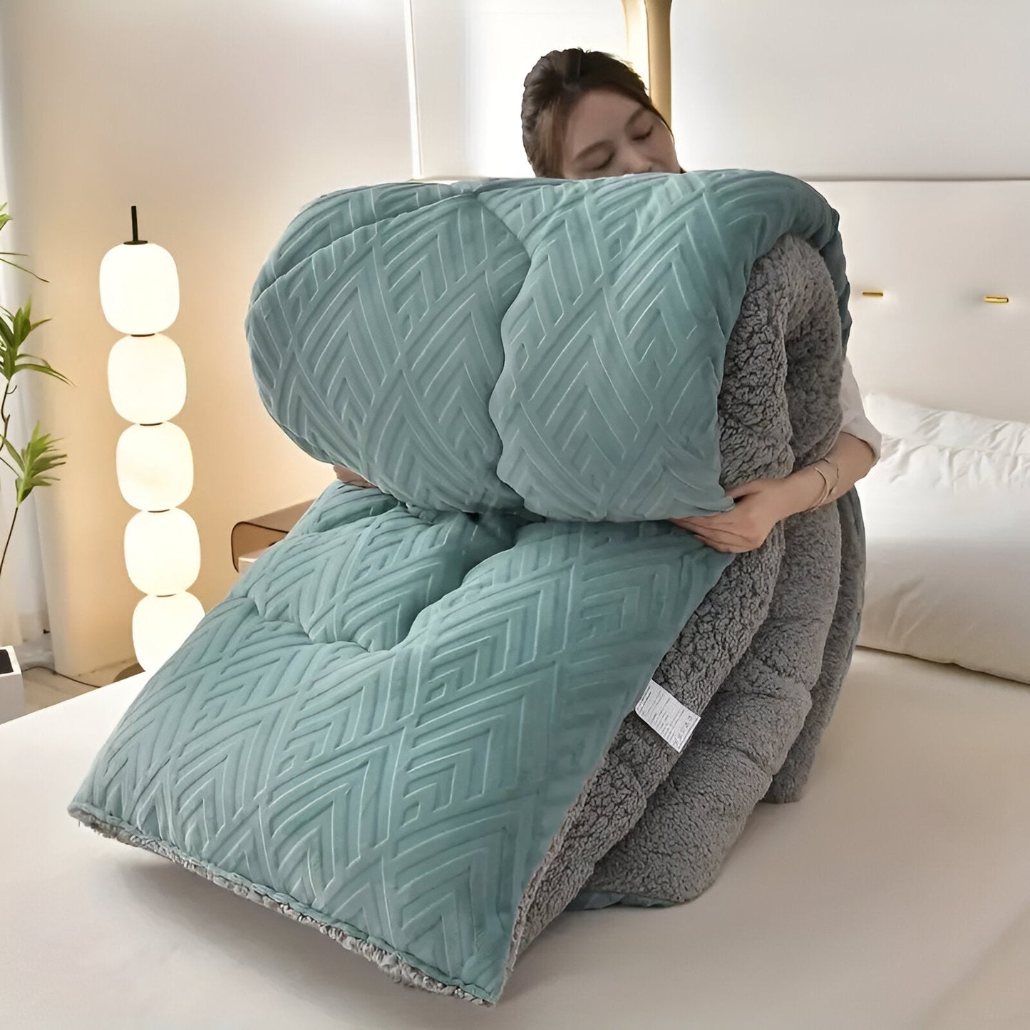 Luxurious Plush Bedding Duvet Cover Set
