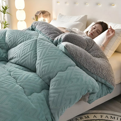 Luxurious Plush Bedding Duvet Cover Set