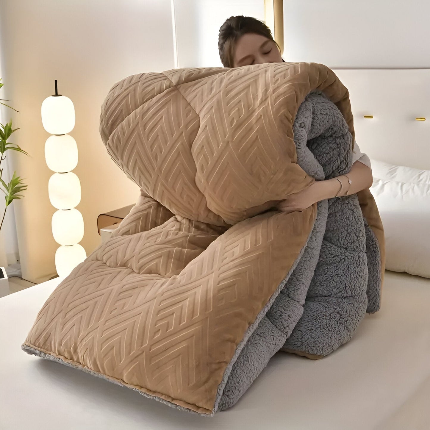 Luxurious Plush Bedding Duvet Cover Set