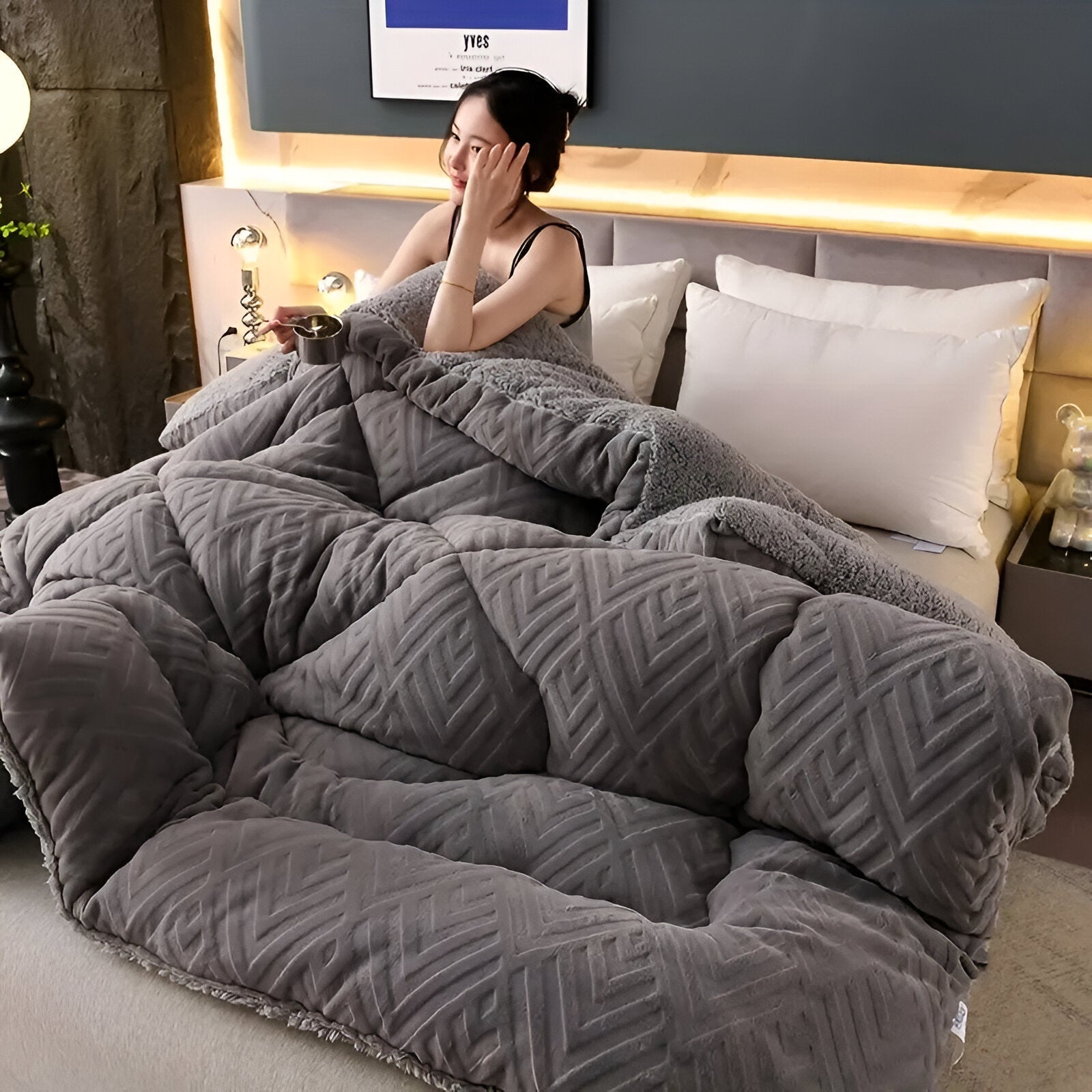 Luxurious Plush Bedding Duvet Cover Set - Luxicro