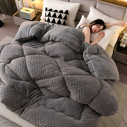Luxurious Plush Bedding Duvet Cover Set